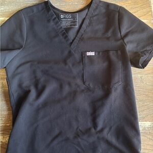 Figs women’s black V-Neck Tee